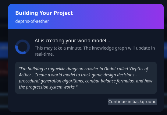 Create World Model Interface